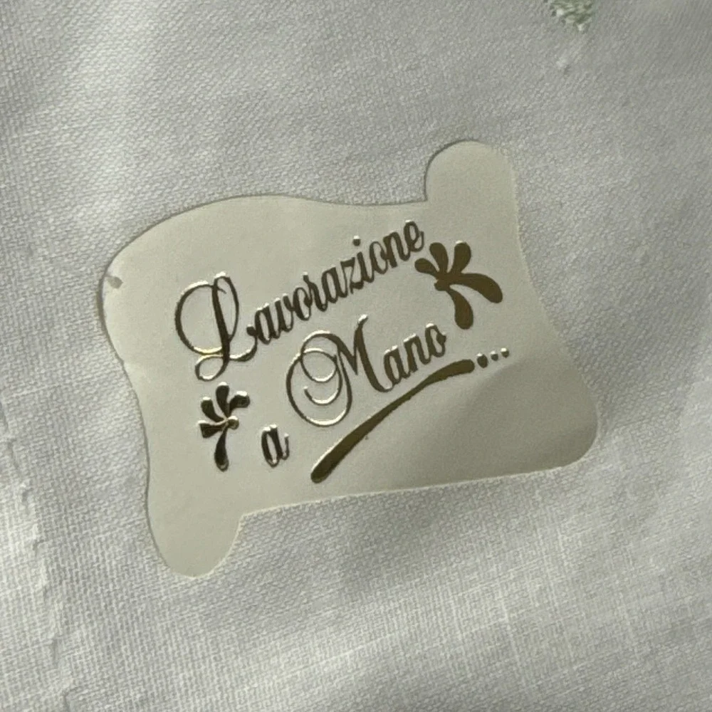 Vtg Lavorazione a Mano White Cotton Lightweight‎ Bed Sheet 106
